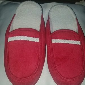 Red Slide On Slippers size 7-8